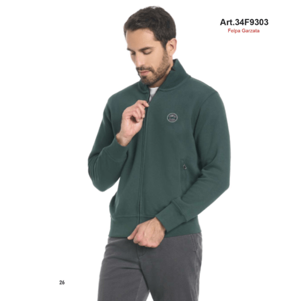 Felpe FELPA GARZATA UOMO FULL ZIP SENZA CAPPUCCIO BE BOARD 34F9303