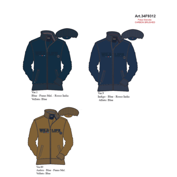 Felpe FELPA GARZATA UOMO FULL ZIP BE BOARD 34F9312